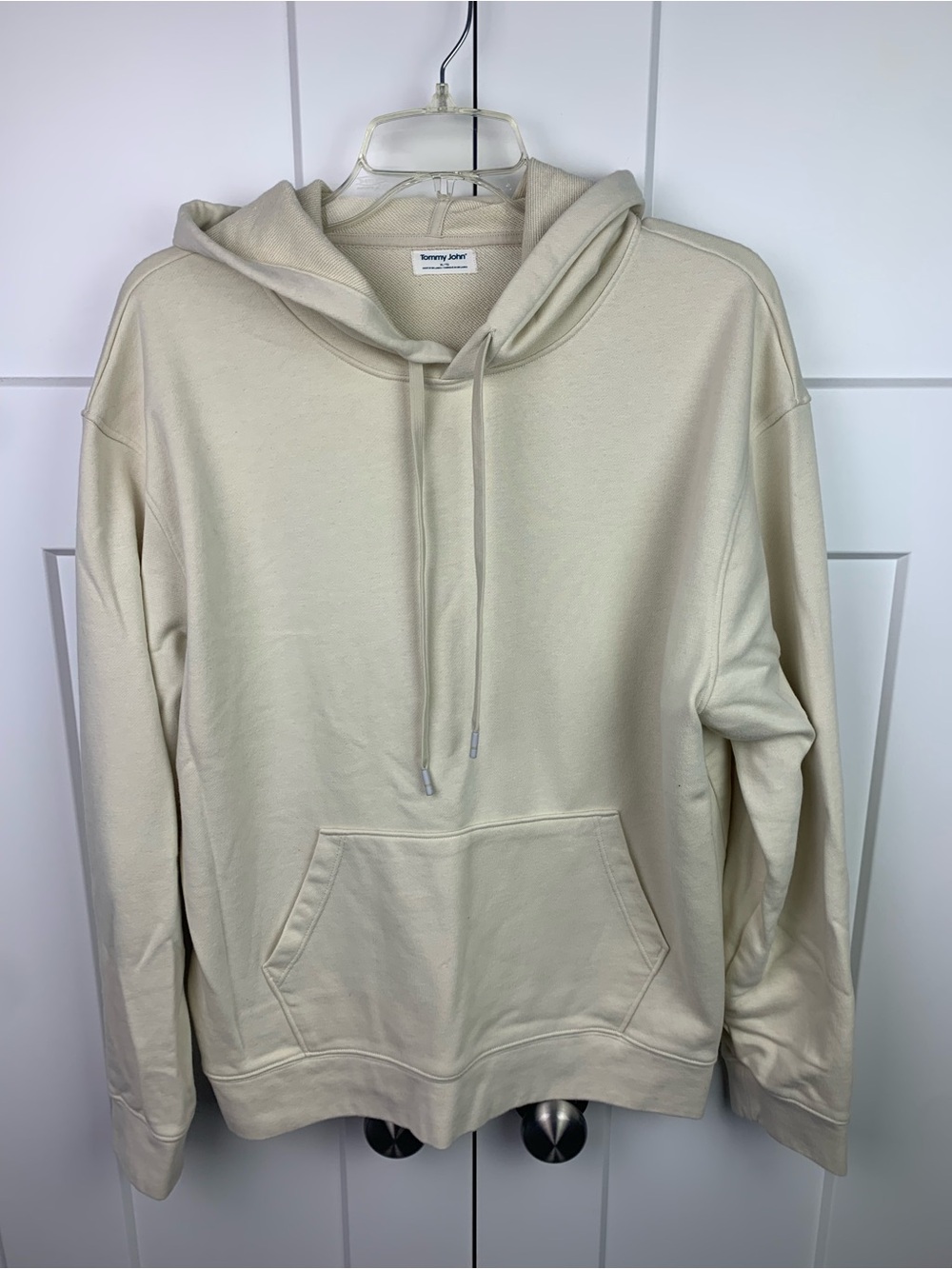 Tommy John XL Lounge Hoodie Beige Athletic Casual Minimalist